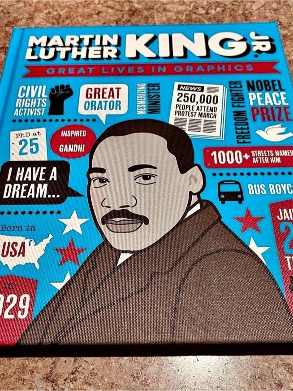 Button Books Martin Luther King Jr. Great Lives in Graphics